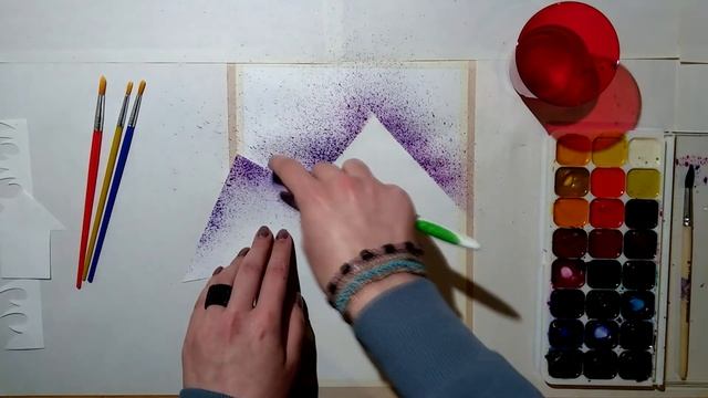 #5 Рисование "набрызгом"