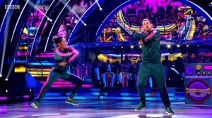 Chris and Karen Street/Commercial to 'Let's Get Ready to Rhumble' - Week 7 | BBC Strictly 2019