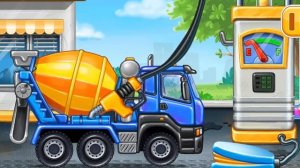 Мультик бетономешалка.