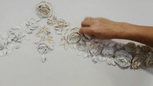 Тонировка лепнины или барельефа золотом на стене