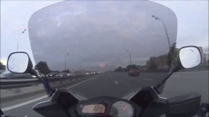 Мотоцик Ямаха Диверсия. Скорость, ускорение, прожиг по Москве.