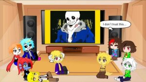 Undertale reacts to Dust!Sans, Killer, Horror and Nightmare