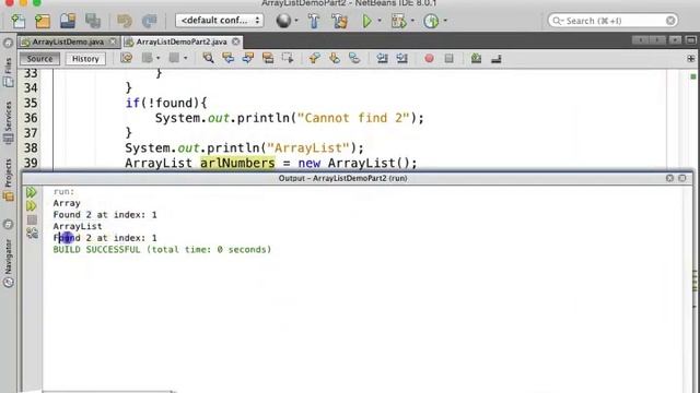 Java ArrayList Demo Part2