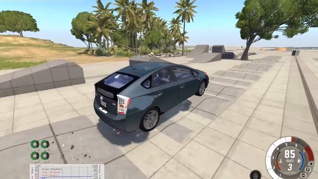 BeamNG.drive#2 Totota PRIUS vs РЕАКТИВНЫЙ АВТОБУС!? | Краш-Тест Toyota PRIUS |