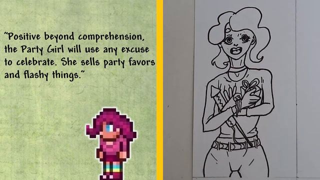 Terraria DRAWING - Party Girl смотреть онлайн