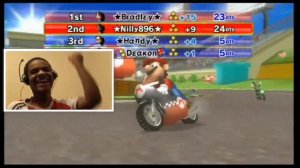 Mario Kart Wii CTGP Highlight With Friends - A Quick Milli-Second Victory