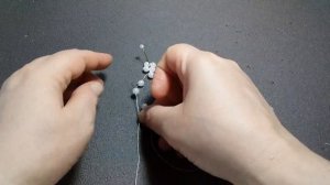 Бисероплетение. Украшение из бисера. Ожерелье из бисера и бусин. Мастер класс.  Пошаговый МК.