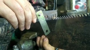 пила(ножовка) для продольного распила древесины своими руками, процесс изготовления.