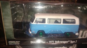 Greenlight Chase lost serie tv Volkswagen type 2 1971 dharma van 1/24 & 1/64 Hollywood