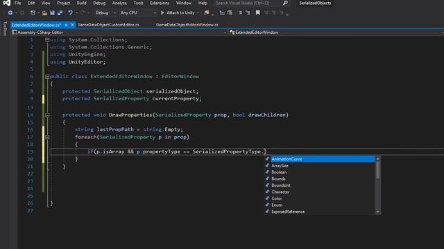 Easy Editor Windows in Unity with Serialized Properties