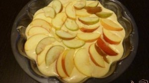 Яблочный пирог на сметане