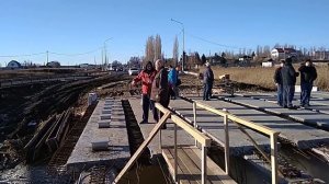Размыло трассу Р158 в с. Сторожевка Татищевского р-на Саратовской области