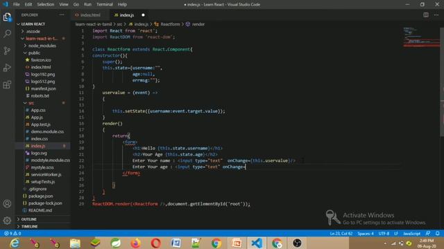 React Forms | ReactJS Tutorial | Part - 16 | Tamil | 2020