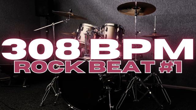 308 BPM - Rock Drum Beat - Loop 1 смотреть онлайн