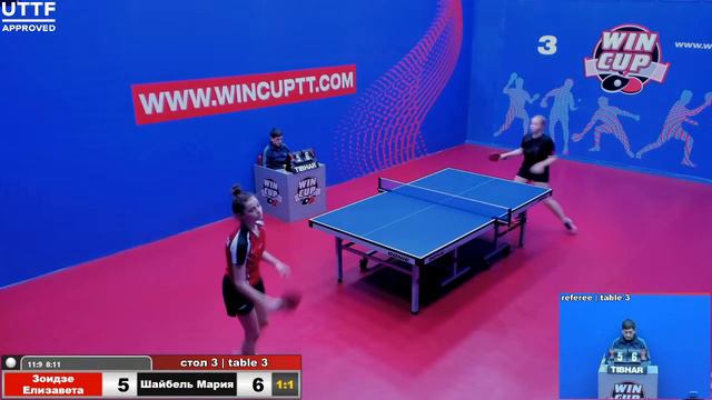 Зоидзе Елизавета 2-3 Шайбель Мария Турнир Восток 3 WIN CUP 24.11.20 Зал 3 смотреть онлайн