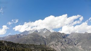 Полёт в Гималаях, массив Аннапурна, Непал