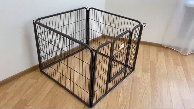 Усиленный вольер для собак 60см стальной графит, 4 секции смотреть онлайн