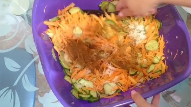 Огурцы по корейский.На зиму. смотреть онлайн