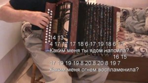 Каким меня ты ядом напоила с нотами в цифрах