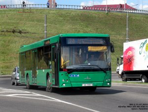 Автобус Могилёва МАЗ 203.045 АК 5630-6 Маршрут 20 З-д Вентзаготовок - Орджоникидзе