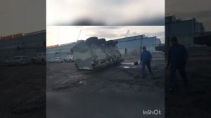 на боку бтр 80