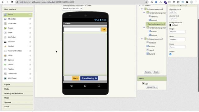 How To Make Video Calling App in MIT App Inventor 2 [ Part - 1]