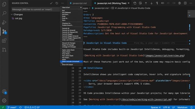 VS Code tips — Git stash commands смотреть онлайн