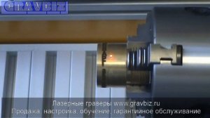 Лазерная гравировка на цилиндрических деталях, кольцах на лазерном гравере