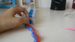 Браслет " Чешуя  дракона " из резинок часть 2