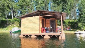 Плавбаня "Мечта Рыбака" и кемпинг "Мечта" -  отдых на красноярском море для рыбаков и всех желающих!