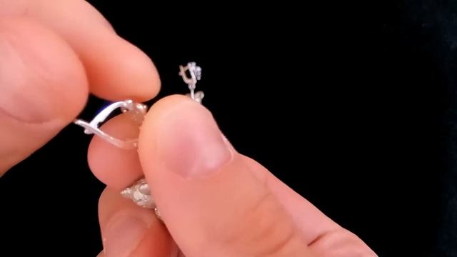 Серьги "Мишка Тедди на шарике из перламутра" смотреть онлайн