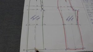 Построение чертежа женских брюк