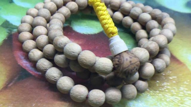 Чётки из вишни, 108 бусин, d~8 мм, L~46 см, четки, мала, медитация, Будда, Хенд мейд, Hand made.
