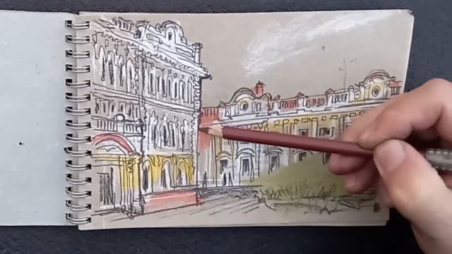 ПРОгулки художника по Иркутску 04.06.2023 (3) Неудачный пленэр? Два эскиза-этюда-скетча. UrbanSketc смотреть онлайн