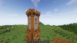 Средневековая башня MINECRAFT