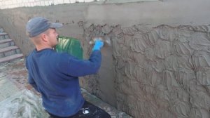 как  оформить  цоколь  под  декоративный  камень  подготовка  чистового  слоя.