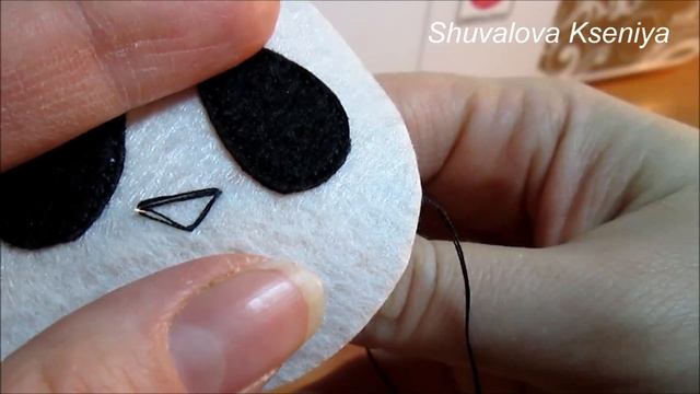 мастер класс развивающая книжка страница панда/DIY soft book