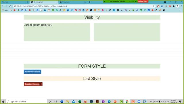 How to Website design and Devlopmant class-24 / Bootstrap / 3rd badge смотреть онлайн