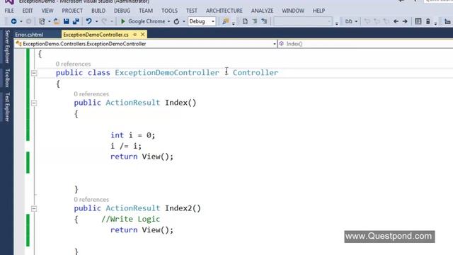 Lecture 22 : Explain How to do exception handling in MVC |  Asp.Net MVC Tutorial For Beginner