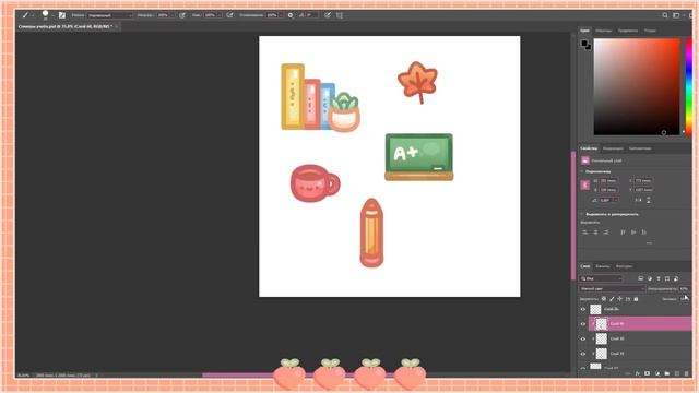  рисую школьные стикеры   speedpaint