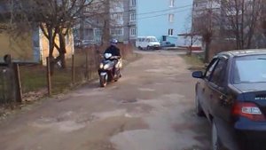 пробная покатушка на китайском скутере 19.04.2014