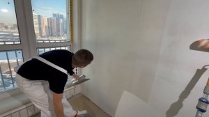 Как правильно клеить стеклохолст на стены.