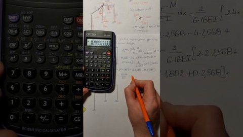 Метод перемещений. Нахождение линейного и углового перемещения сечения К.Часть 5