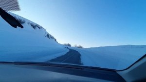 Дорога на Самарку Восточный Казахстан Таинтинское Ущелье Перевал Умыш красивые Сугробы