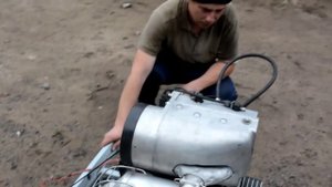 Запуск мотоустановки РМЗ 640