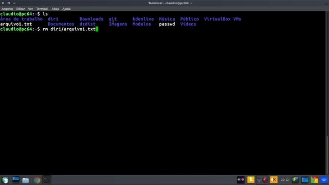 comandos pwd, cp, mv, rm, mkdir, rmdir kdenlive смотреть онлайн