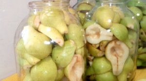 Компот из груш на зиму.Мой рецепт консервирования.