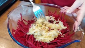 Салат из СВЁКЛЫ быстро и вкусно. Если готовлю этот салат, то сразу ведро!