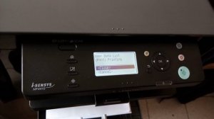 Canon MF4410 MFP printing a test page