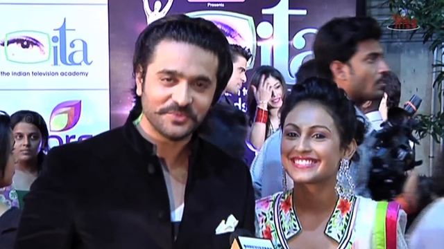 Ashish Sharma with Wife Archana at ITA Awards
